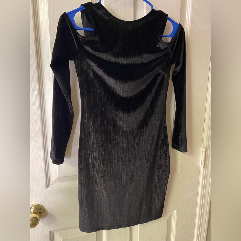 Top shop size 4 Black long-sleeve dress